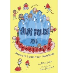 Blue Jelly and Strawberries