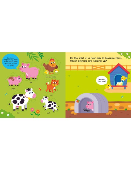 Farm Animals Magnet Book